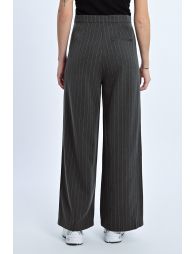 Striped wide-leg trousers