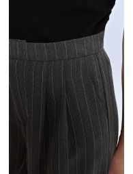 Striped wide-leg trousers