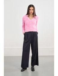 Pantalon large à plis