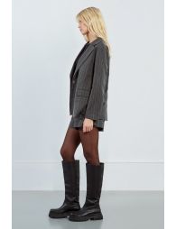 Stripe blazer jacket, iridescent