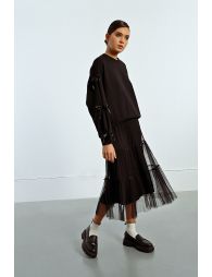 Tulle skirt with bow details