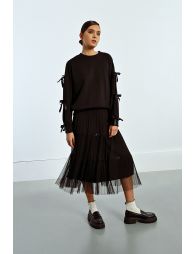 Tulle skirt with bow details