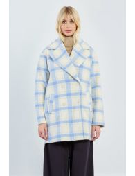 Thick, checked coat