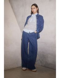 Pantalónlargo vaquero perneras anchas