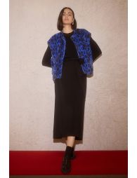 Long skirt, tie belt