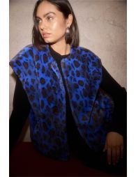 Veste sans manches texturée