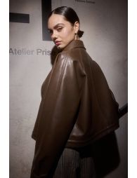 Faux leather jacket