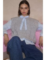 Pull sans manches, uni