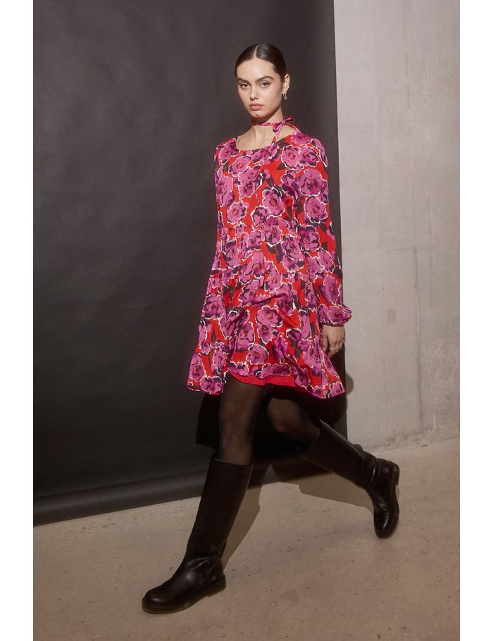 Short dress with print