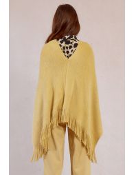Poncho doux à franges