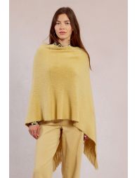 Poncho doux à franges