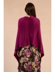 Poncho doux à franges