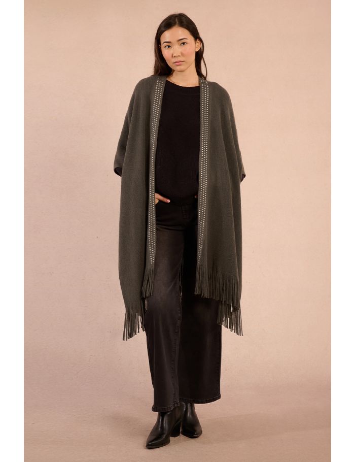 Poncho à strass