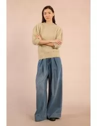 Pull texturé et irisé