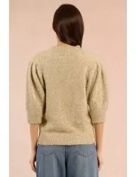 Pull texturé et irisé
