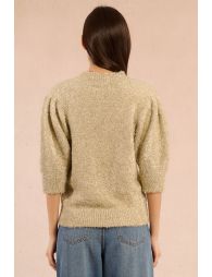 Textured and iridescent sweater