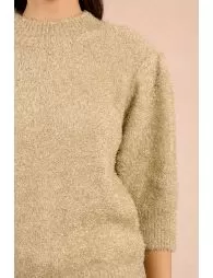 Pull texturé et irisé