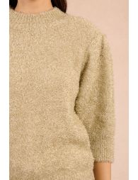 Textured and iridescent sweater