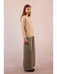 Fine knitted sweater, buttoned