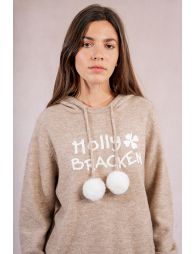 Sweatshirt à pompons