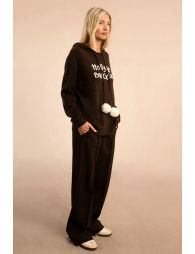 Sweatshirt à pompons