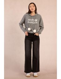 Sweatshirt à pompons