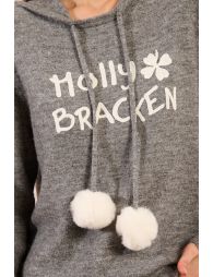 Sweatshirt à pompons
