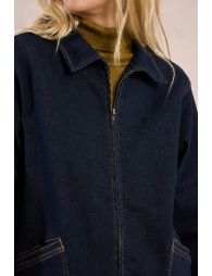 Veste en denim surpiquée