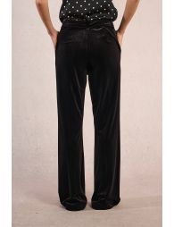 Flared velvet trousers
