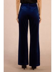Flared velvet trousers