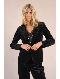 Blazer cintré en velours