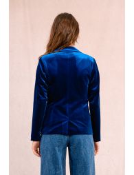 Blazer cintré en velours