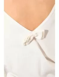 Pull en maille, dos en V