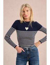 Sailor sweater with heart