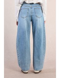 Pantalón de mujer vaquero, corte amplio ¨Balloon¨