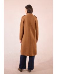 Straight wool coat
