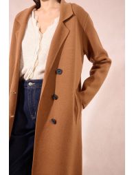 Straight wool coat