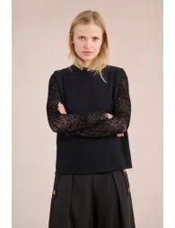 Pull sans manches, ouvert dans le dos