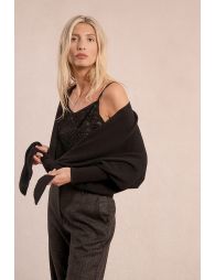 Gilet à nouer en maille