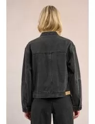 Veste en denim, style biker