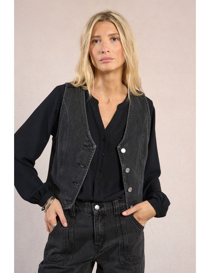 Veston cintré en denim