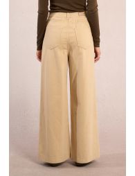 Wide pleated trousers