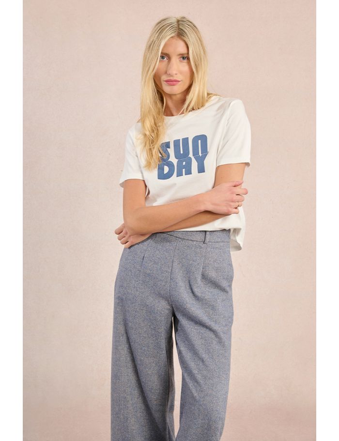 Straight T-shirt, screen-printed
