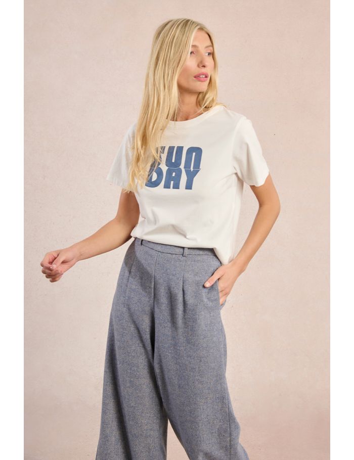 Straight T-shirt, screen-printed