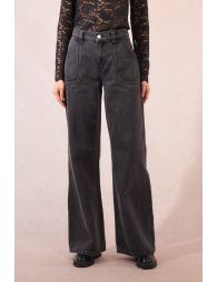 Pantalónlargo vaquero de tiro alto