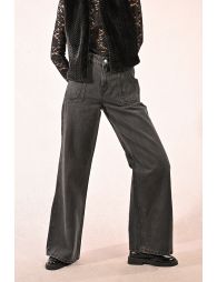 Pantalónlargo vaquero de tiro alto