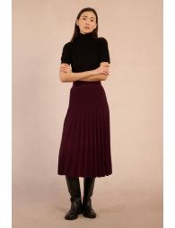 Short-sleeved turtleneck sweater