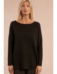 Straight knit sweater