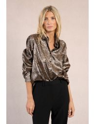 Chemise irisée, imprimé animalier