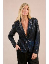 Blazer cintré à sequins